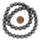 The Bead Chest Round Non-Magnetic Hematite Beads (10mm): Organic Gemstone Round Spherical Energy Stone Healing Power Crystal for Jewelry Bracelet Mala Necklace Making